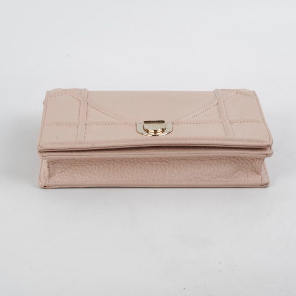 Christian Dior Diorama Wallet On Chain Pink For Sale