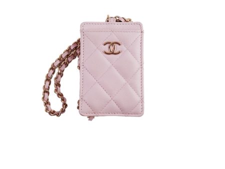 Chanel Caviar ID Crad Holder Pink Online Sale