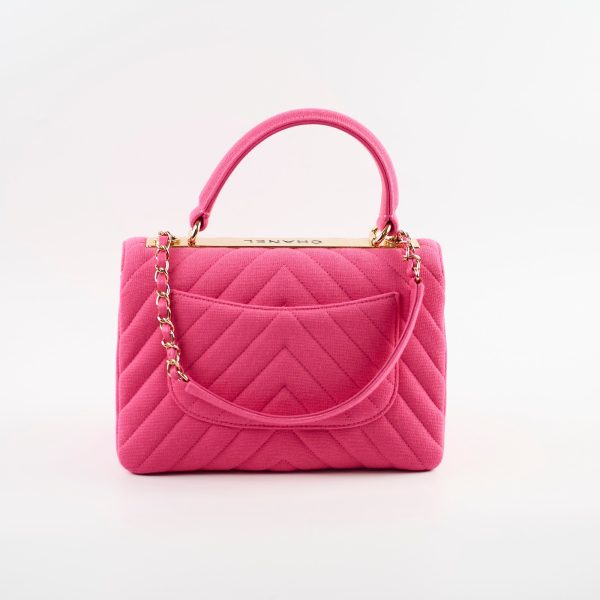 Chanel Trendy CC Small Canvas Pink Chevron - Online Hot Sale