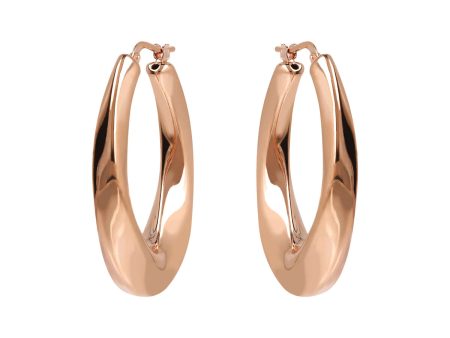 Bronzallure Thick Twisted Hoop Earrings Online Sale