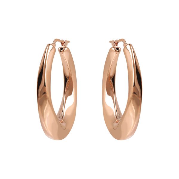 Bronzallure Thick Twisted Hoop Earrings Online Sale