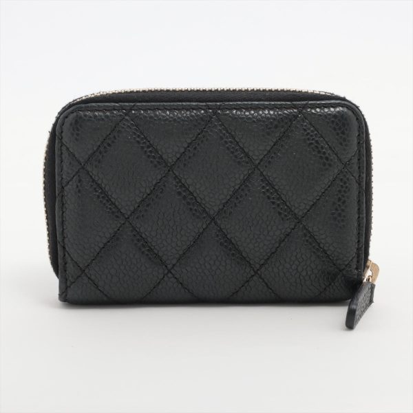 Chanel Zipper Caviar Black Cardholder - Series 20 Supply