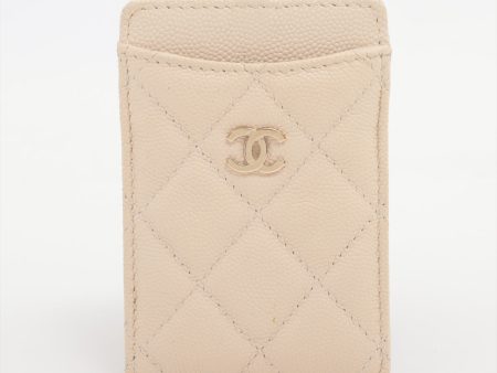 Chanel Caviar Beige Cardholder Crossbody - Series 20 Supply