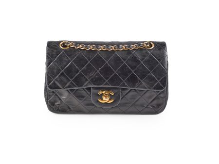 Chanel Vintage Small Classic Flap Lambskin Black - Series 2 Online