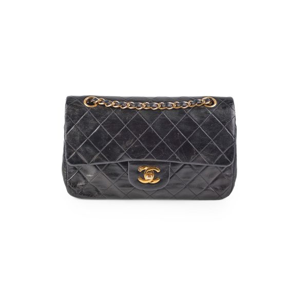 Chanel Vintage Small Classic Flap Lambskin Black - Series 2 Online