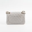 Chanel Small Caviar Double Classic Flap Dove Grey Microchipped For Cheap