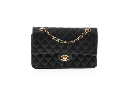 Chanel Classic Lambskin M L Medium Large Flap Black For Discount