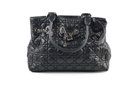 Christian Dior Cannage Chri Chri Tote Black Cheap