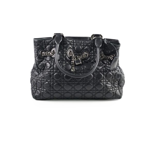 Christian Dior Cannage Chri Chri Tote Black Cheap