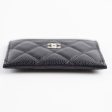 Chanel 5 Slot Caviar Black Cardholder - Series 29 For Discount