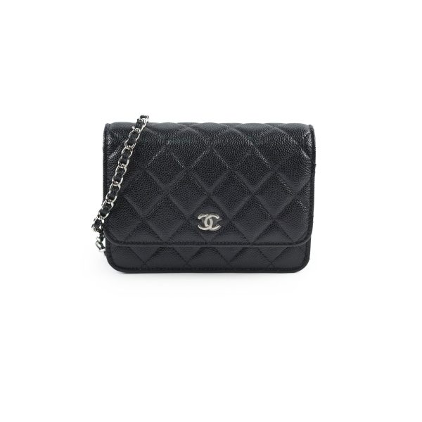 Chanel Mini Wallet On Chain WOC Black Caviar Crossbody - Series 30 Fashion