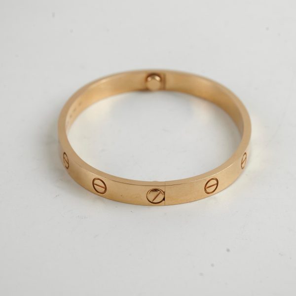 Cartier Love Bracelet Yellow Gold Size 17 2024 Hot on Sale