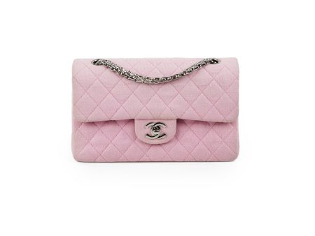 Chanel Classic Flap Small Pink Fabric - Series 6 Online now