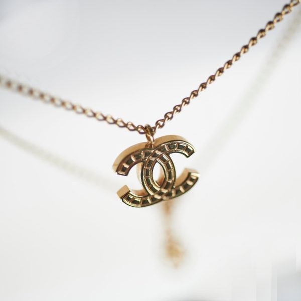 Chanel CC Logo Gold Necklace Costume Jewellery Cheap