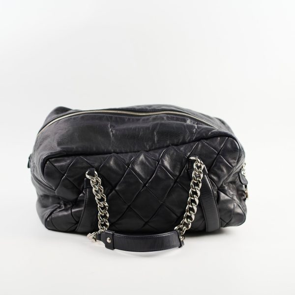 Chanel Bowling Black Lambskin Shoulder Bag - Series 12 Hot on Sale