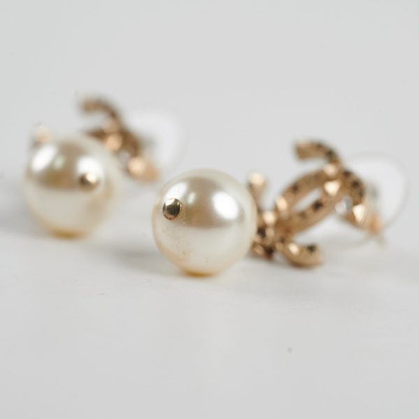 Chanel CC Pearl Drop Earrings Online