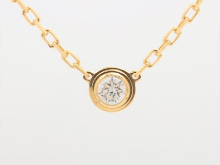 Cartier D Amour Small Diamond Necklace Yellow Gold Online now