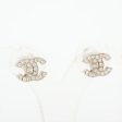 Chanel Coco Logo Rhinestone Silver Stud Earrings Costume Jewellery Online