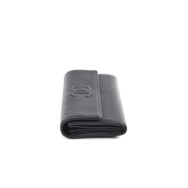 Chanel Long Wallet Black 18 Series Fashion