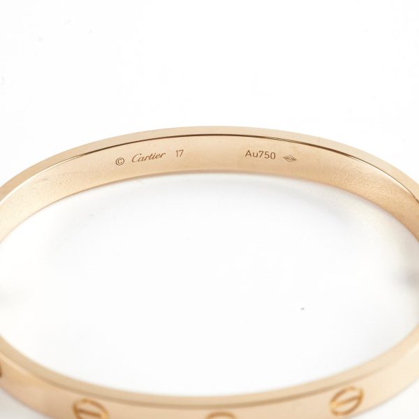 Cartier Love Bracelet Size 17 Yellow Gold 2021 Hot on Sale