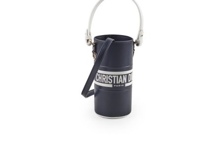 Christian Dior Vibe Leather Bottle Holder Blue White Online Sale