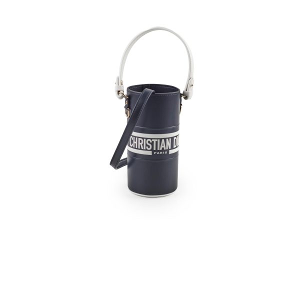 Christian Dior Vibe Leather Bottle Holder Blue White Online Sale