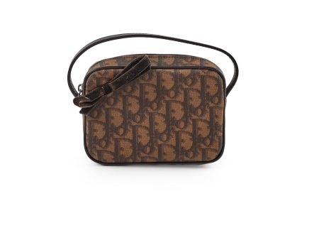 Christian Dior Oblique Mini Brown Pouch 2005 For Sale