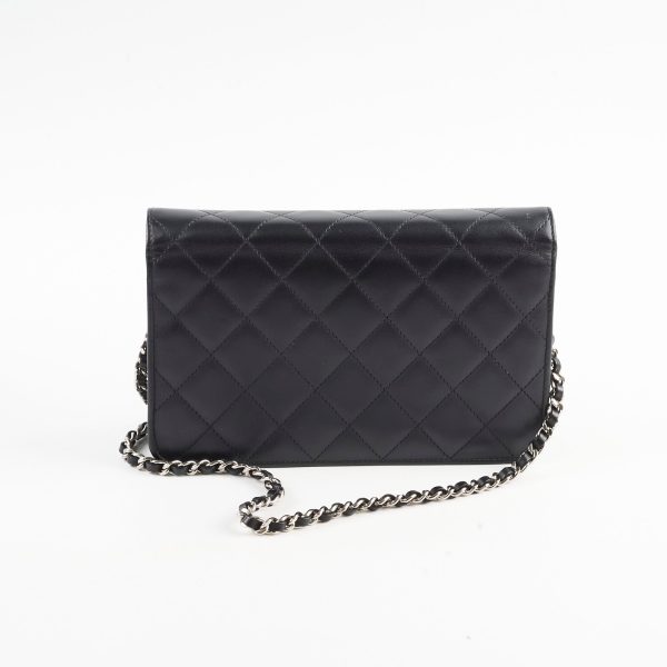 Chanel CC Cambon Wallet on Chain WOC Black on Sale