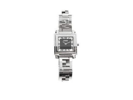 Fendi Silver 6000L Quadro Quartz Watch Cheap