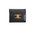 Celine Compact Wallet with Coin Triomphe in Shiny Calfskin Cheap