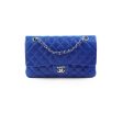 Chanel Classic Flap Medium Large M L Lambskin Dark Blue - Series 13 Online now