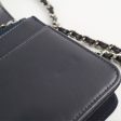 Chanel Wallet On Chain WOC Navy Canvas For Discount