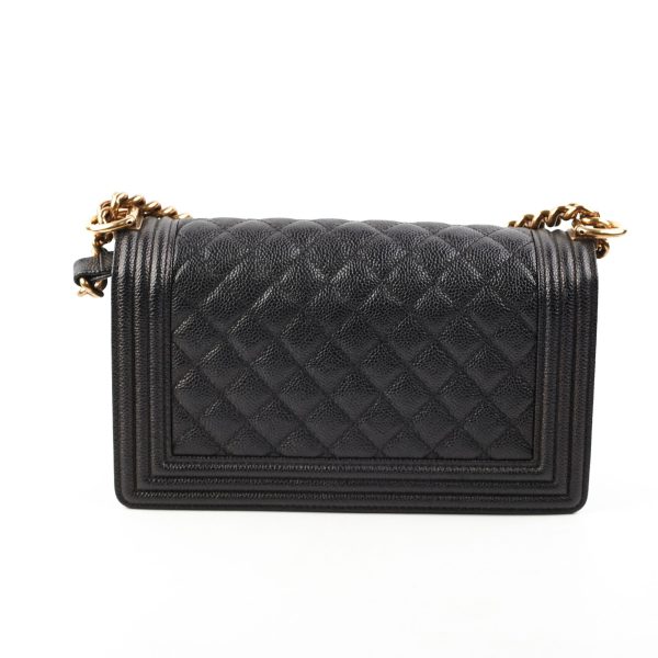 Chanel Old Medium Caviar Boy Black 20 Series Supply