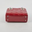 Christian Dior Mini Lady Dior Patent Red Online now