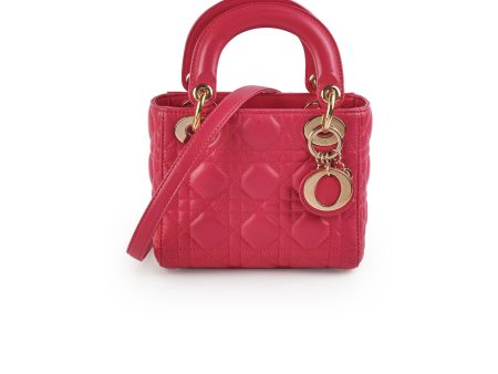 Christian Dior Mini Lady Dior Hot Pink on Sale