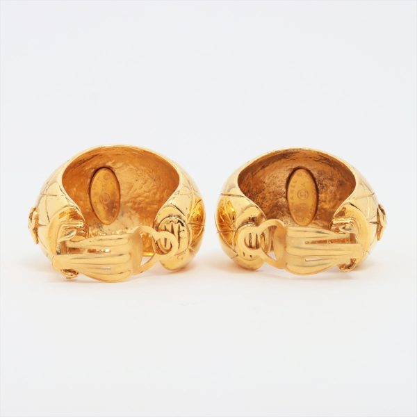 Chanel Coco Gold Clip On Earrings Costume Jewellery on Sale