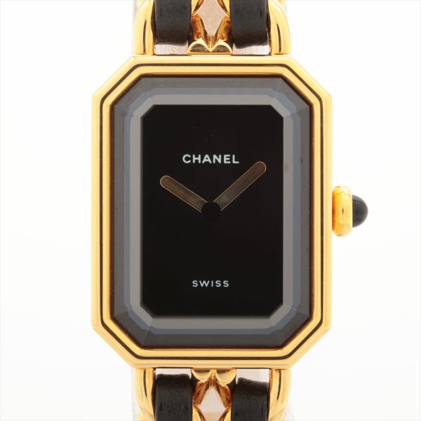 Chanel Premiere Large Black Gold Watch For Cheap