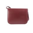 Celine Medium Box Burgundy Crossbody Bag Cheap