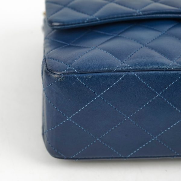 Deal of The Week - Chanel Classic Flap Medium Large M L Lambskin Blue - Series 13 Online