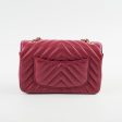 Chanel Mini Rectangular Dark Pink Chevron Lambskin Supply