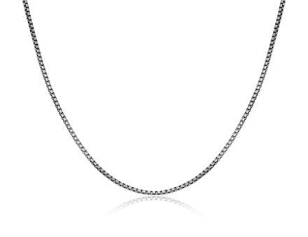 ETHOS BRUSHED GUN METAL 040 ROUND BOX CHAIN 22  Discount