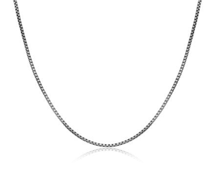 ETHOS BRUSHED GUN METAL 040 ROUND BOX CHAIN 22  Discount