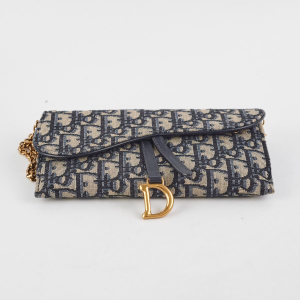 Christian Dior Long Saddle Wallet On Chain WOC Online Sale