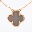 Van Cleef & Arpels Vintage Alhambra Grey mother of pearl Necklace 2020 Online Hot Sale