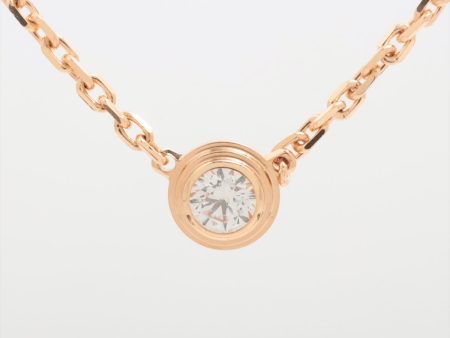 Cartier D Amour XS Diamond Necklace Pink Gold For Sale