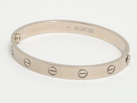 Cartier Love Bracelet Size 16 White Gold Old Screw System Sale