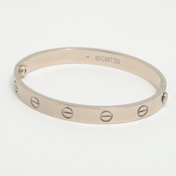 Cartier Love Bracelet Size 16 White Gold Old Screw System Sale