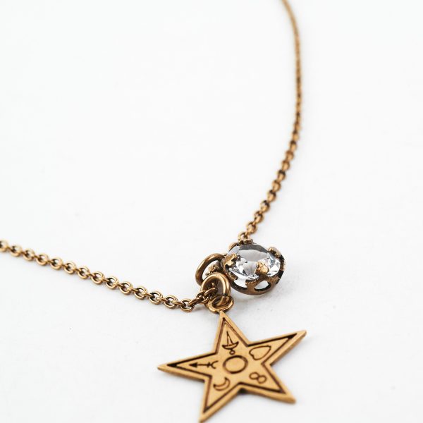 Christian Dior Gold Star Costume Jewellery Necklace Online