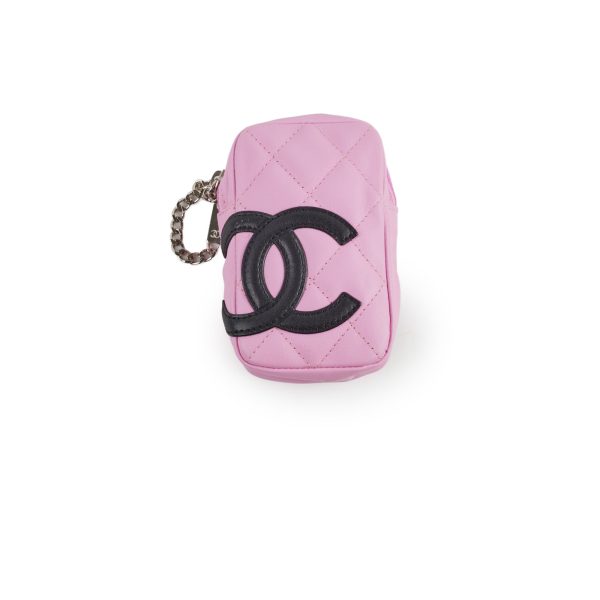 Chanel Zip Pouch Lambskin Pink Online Hot Sale