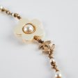 Chanel Flower Long Pearl Necklace Costume Jewellery Discount